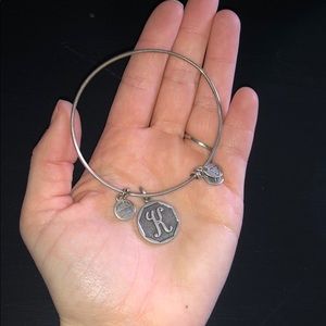 Silver Alex and Ani “K” bracelet